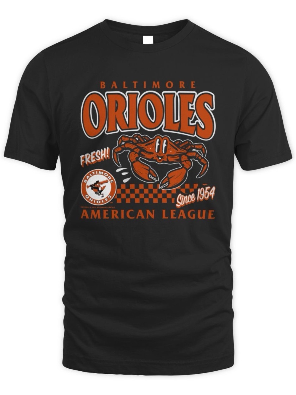 Mitchell & Ness Black Baltimore Orioles Crab Tee